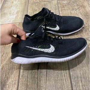 Nike free rn flyknit running shoes